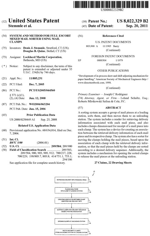 Referencing a patent in a resume